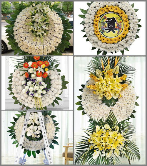 四川成都都江堰市蒲阳镇长河村花圈速递
